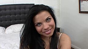 Curvy latina takes monster cock deepthroat