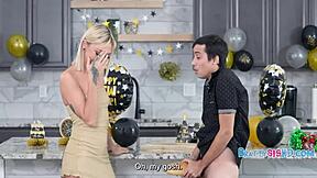 so, my stepsis caught me fucking this multigrain loaf, but it was actually her shaved pussy from behind pov