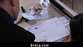 I gave my old teacher a hard fuck-break, sucking his cock