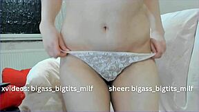 latina teen plays with vibrator on her big ass and wet pussy.