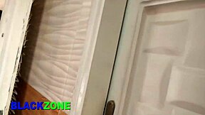 curvy ebony babe in kitchen scene