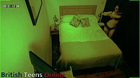 couple fucks in airbnb with voyeur watching foreplay in pantyhose