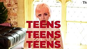 Bisexual redheads ride cock in turns during British threesome 😍