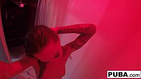 hot kendra cole enjoys sexy solo shower masturbation