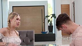 Can't We Fuck Because It's A Step Too Far? Kai Jaxon And Dylan Moore Explore Taboo Fantasies In This Petite Blonde Scene.