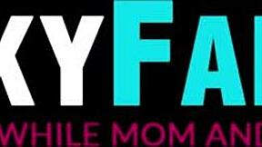 Young beauty rides stepbro's dick 😍