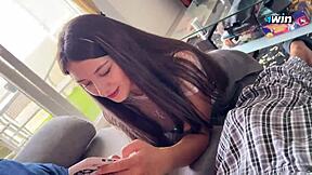 Give Me Your Cock Now Step Sister Sucks Dick And Takes Cum In Mouth