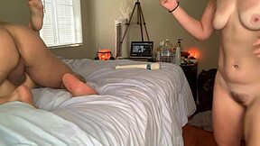 Wow, two sexy teen 18+s in their first wild threesome! 😍