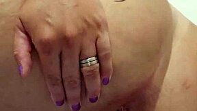 Young prostitute flashes and masturbates, wanting free fuck in her tight pussy.