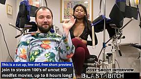 minnie rose in behind the scenes scene with gloves and moaning