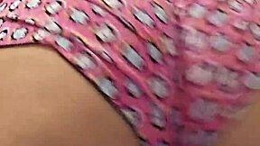 Young prostitute flashes and masturbates, wanting free fuck in her tight pussy.