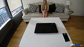 Spy POV - Hollie Mack Teen 18+ Gets Fucked Hard in Doggystyle.