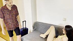 skinny tattooed wife kisses horny homemade teen