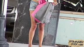 Hot Teen 18+ Babe Sarai Gets Nailed Hard for a Ride in Public POV!