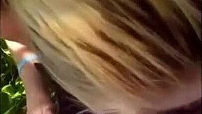 Cute Tinder Girl Gives Intense Outdoor Blowjob