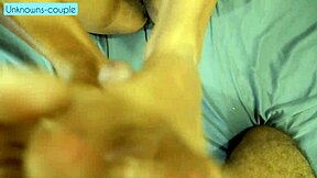 rohit enjoying dirty footjob from divya.