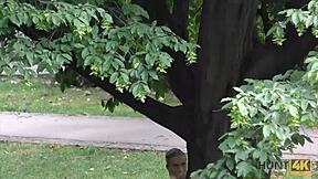 Ella nearly loses wallet but finds wild sex for cash in pov