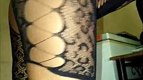 petite sexy ass girl wanks happily as package