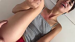 petite latina teen's rimjob turns into rough pov sex