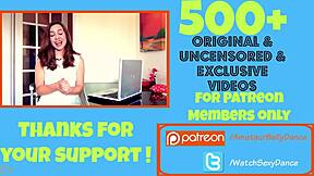 hot secretary dancing in the office