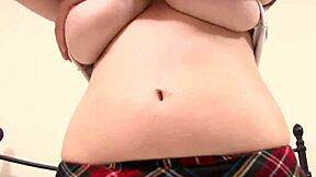 A thin young 18+ woman bares her delicate skin on webcam