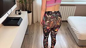 Step Brother Teaches Step Sister How To Suck Cock And Fuck - Russian Amateur With Talking And English Subtitles