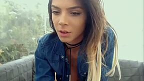 hot girl having fun on webcam