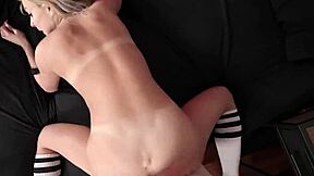 Nerdy Stepsis Nova Cane Gets Pumped By Alex Jett In Various Positions