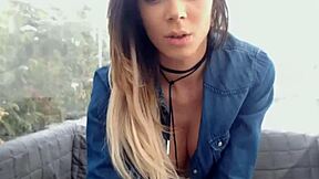 hot girl having fun on webcam