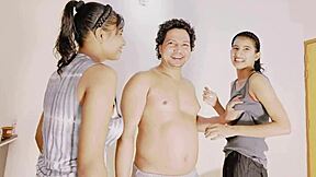 Uttaran20's wild cum threesome with creampie swapping action