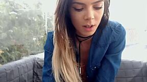 hot girl having fun on webcam