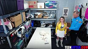 Tiny Teen Shoplifter Gets Intense Strip Search And Hard Fuck