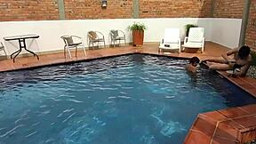 On Vacation In Florida, Mature Latina Does Deepthroat And Rimjob With Step-Nephew!