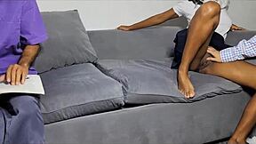 a hot 18 year old girl at university gets excited and horny.