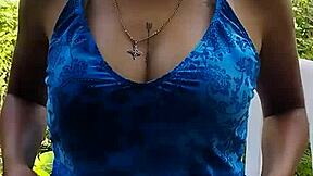 she gives me a blowjob in the woods so good