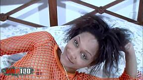 Anal fuck on bed with shania delicious little french black girl