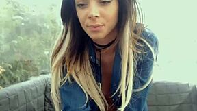 hot girl having fun on webcam