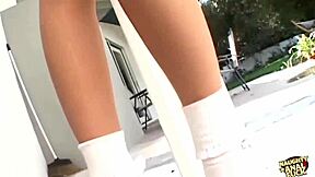 blonde teen with big ass gets facial after intense fuck 😈