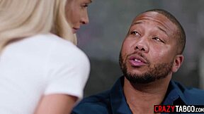 Naughty petite 18+ blonde Emma Hix bangs big black cock teacher hard