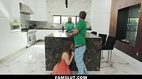 stepdad fucks stepdaughter in taboo st. patty's affair!