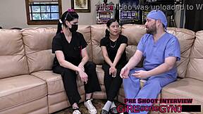 mya bratty orphan gets fingered in cheerleading physical