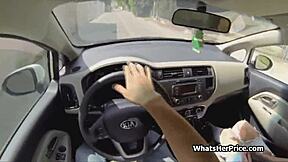 Picking up this short-haired blonde cutie for a fuck.