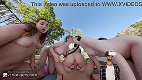 vr bangers hot sex with four sexy college girls part two