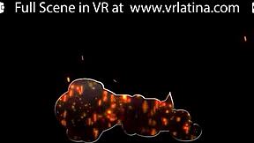 Vrlatina features sexy tattooed teen 18+ in vr