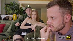 Hunt4k ex-military cuckold surrenders her pussy