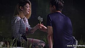 Nerdy Babe Milana Insatiable for Cock