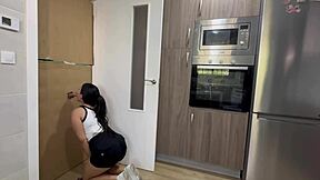 I Clean Kitchen And Find Cock In Glory Hole