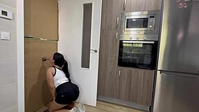 I Clean Kitchen And Find Cock In Glory Hole