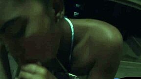 my girlfriend's thai friend sucks my dick on the balcony and swallows