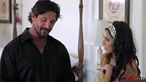 Lonely stepdaughter touches stepdad in suggestive ways.